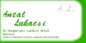 antal lukacsi business card
